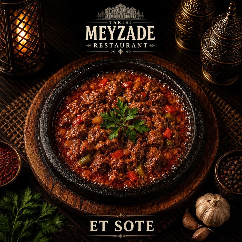 Sauté de bœuf — Tarihi Meyzade, meyhane de Kasımpaşa, Istanbul