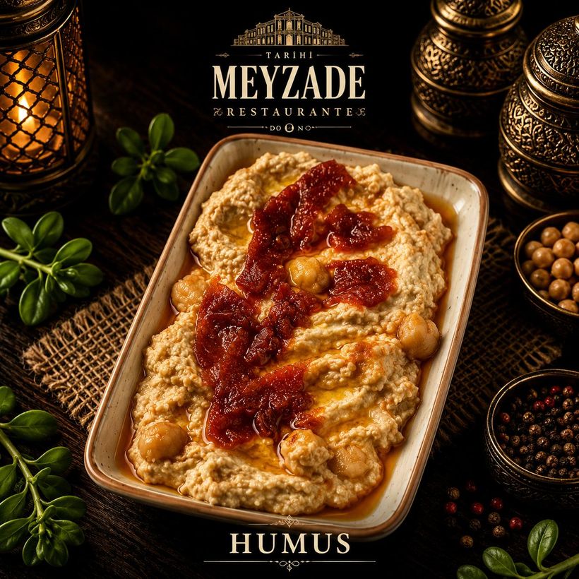 Houmous — Tarihi Meyzade, meyhane de Kasımpaşa, Istanbul