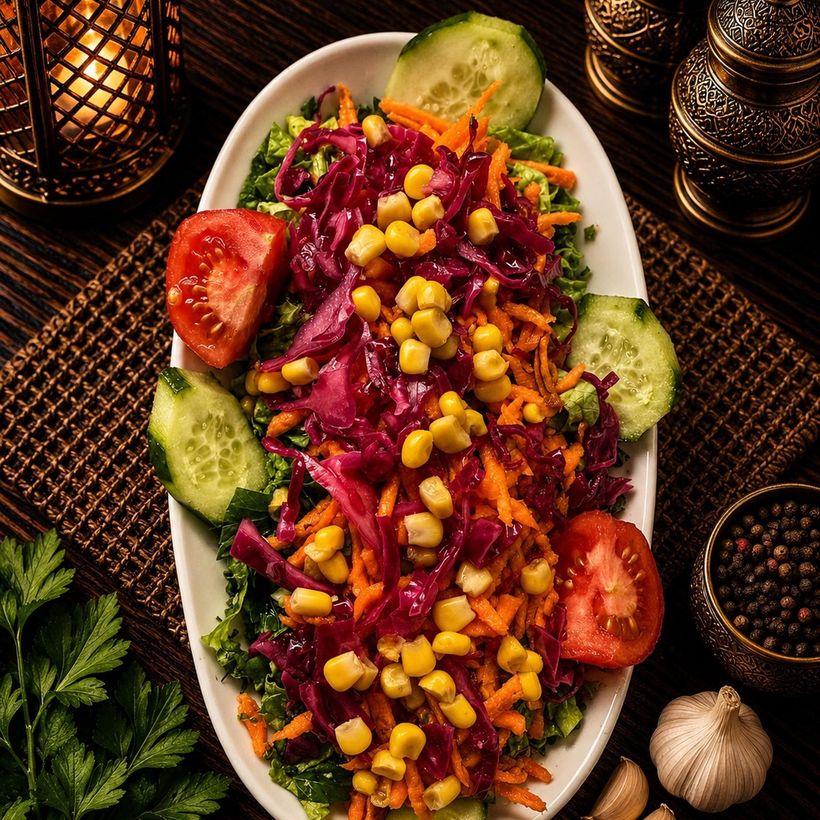 Salade de saison — Tarihi Meyzade, meyhane de Kasımpaşa, Istanbul