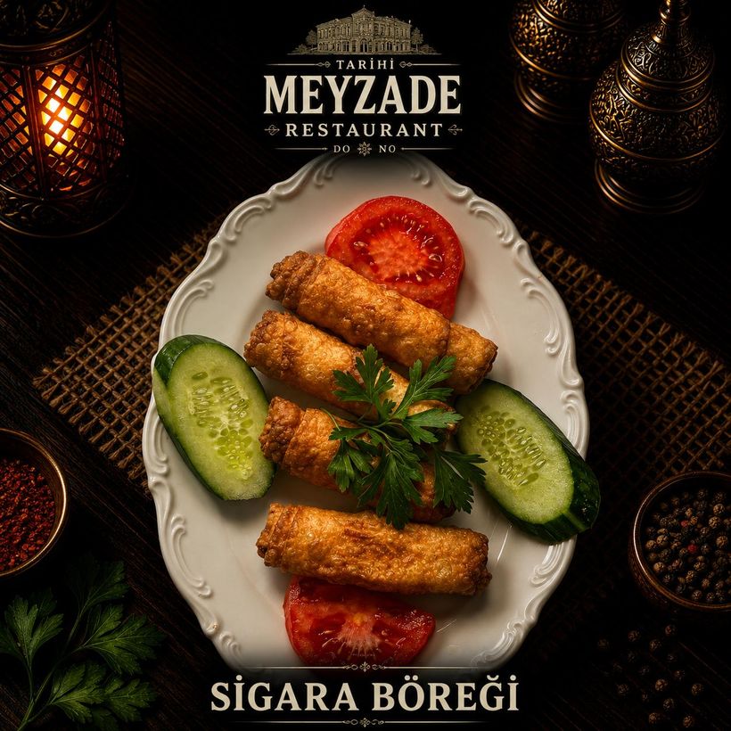 Cigares au fromage — Tarihi Meyzade, meyhane de Kasımpaşa, Istanbul
