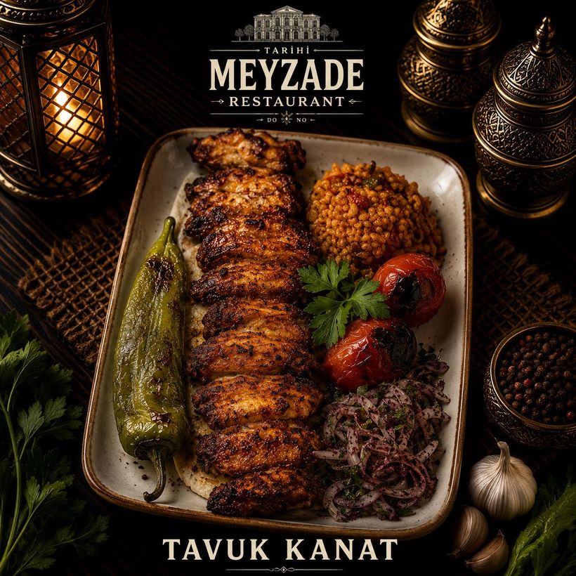 Ailes de poulet — Tarihi Meyzade, meyhane de Kasımpaşa, Istanbul